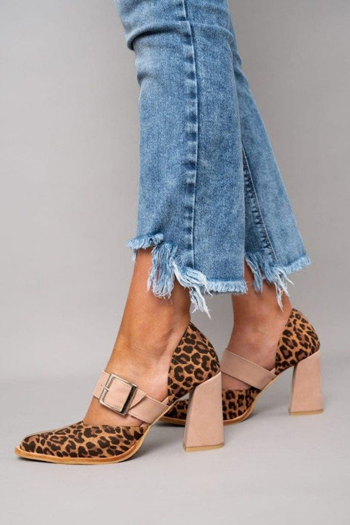 Barbara | Bold Leopard Print Block Heels