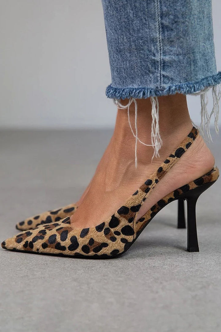 Margaret | D'Orsay Leopard Heels