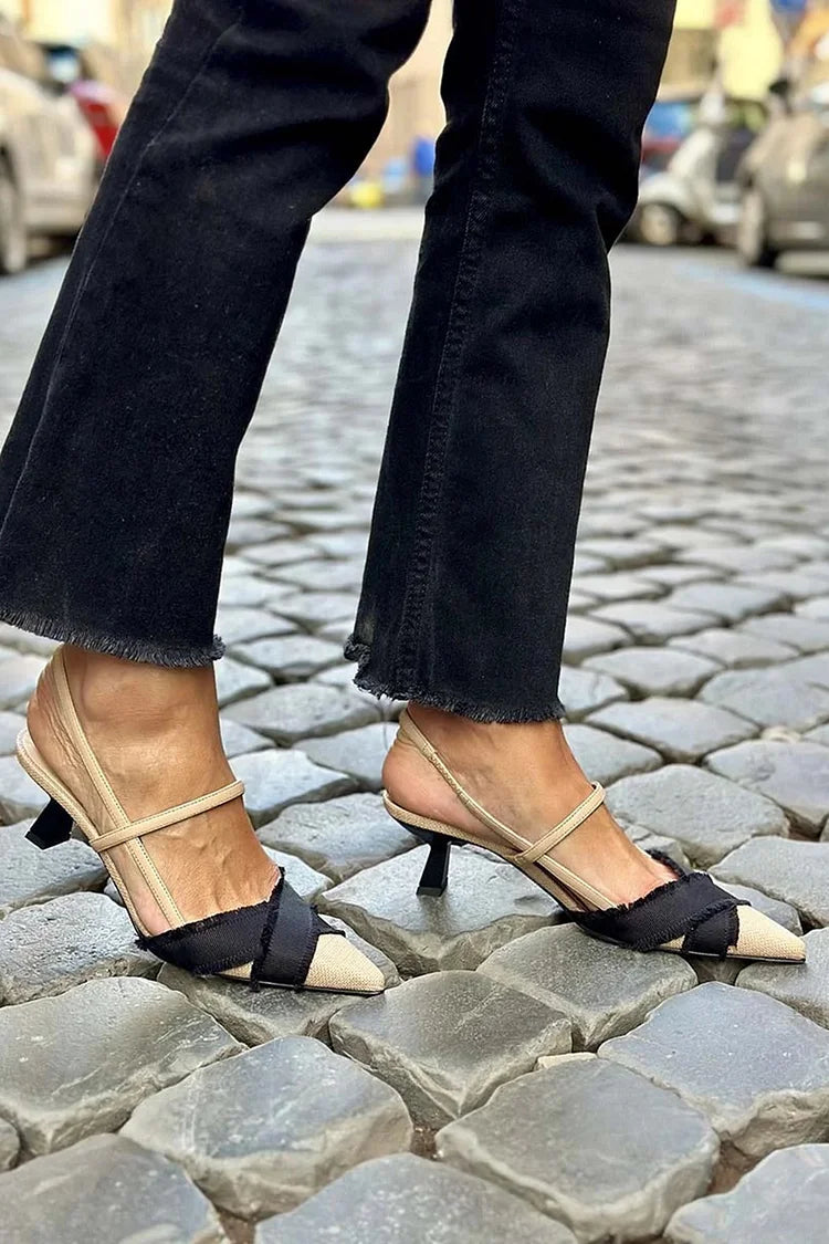 Donna | Open Ballerina Heels
