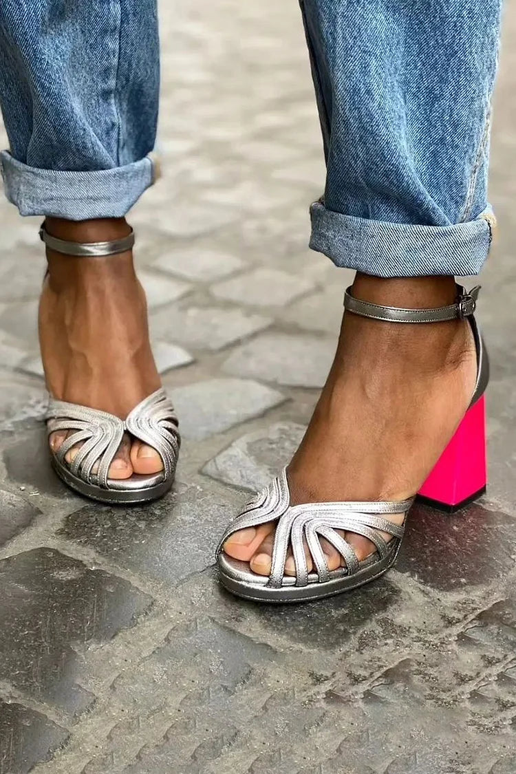 Bicolored All Day Comfort Heels