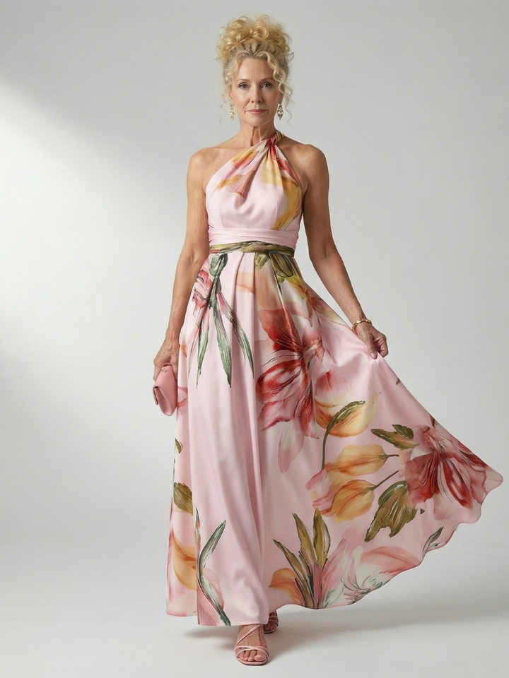 Amiel™ Light Floral Maxi Dress