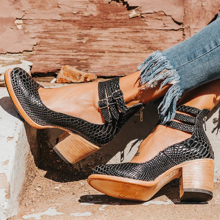 Dorothy | Buckle Strap Block Heel