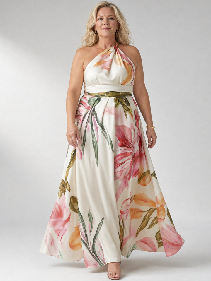 Amiel™ Light Floral Maxi Dress