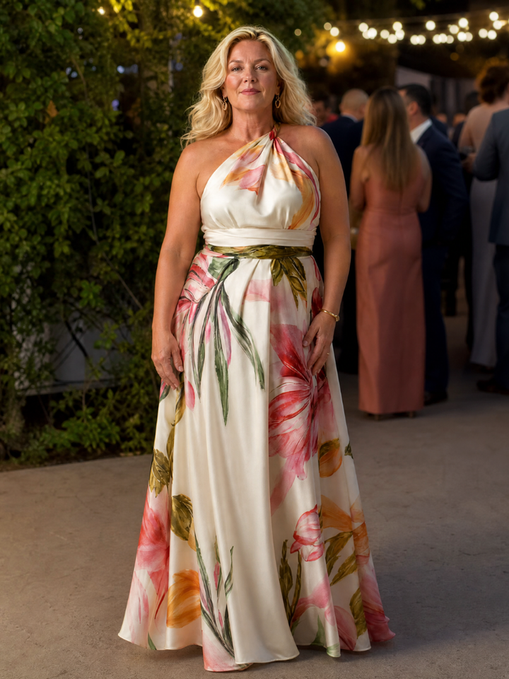 Amiel™ Light Floral Maxi Dress
