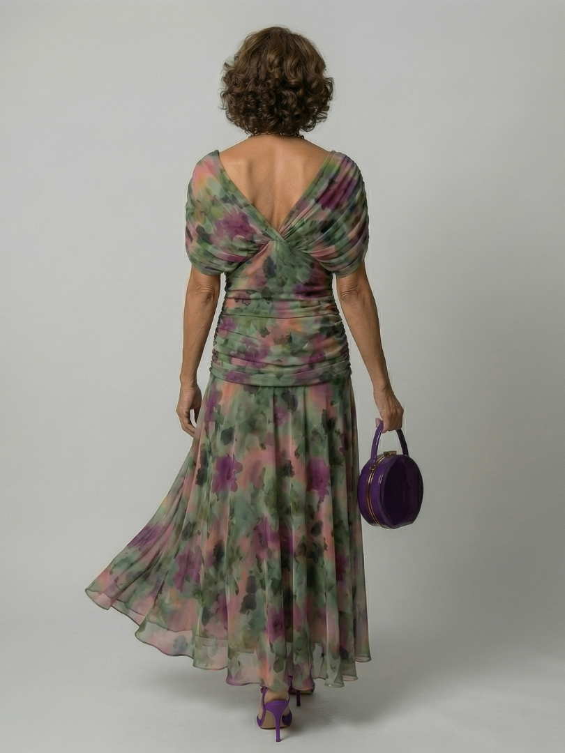 Calen | Off Shoulder Flow Midi Dresses