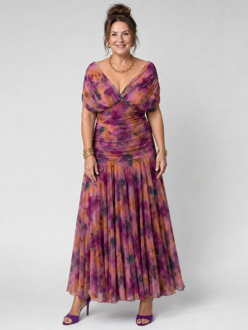 Calen™ Off Shoulder Flow Midi Dress