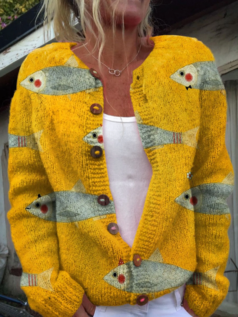 Anouk™ | Vintage Knit Cardigan Sweater