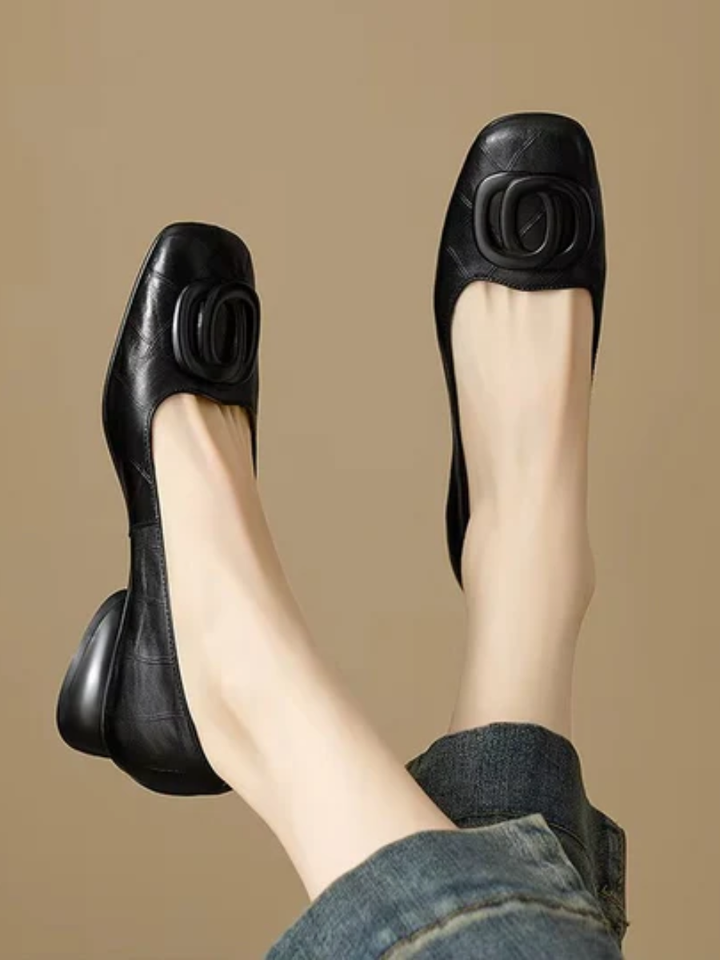 Opium Leather Flats