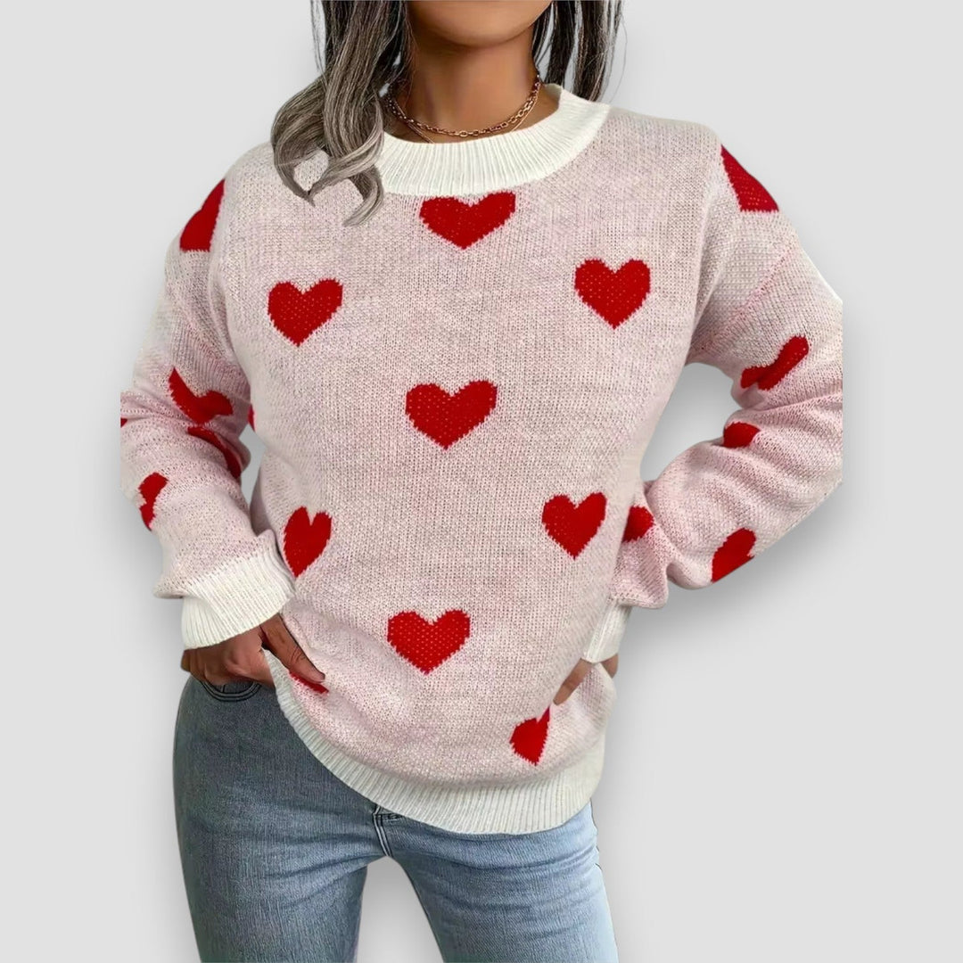 Katherine | Elegant Hearts Sweater