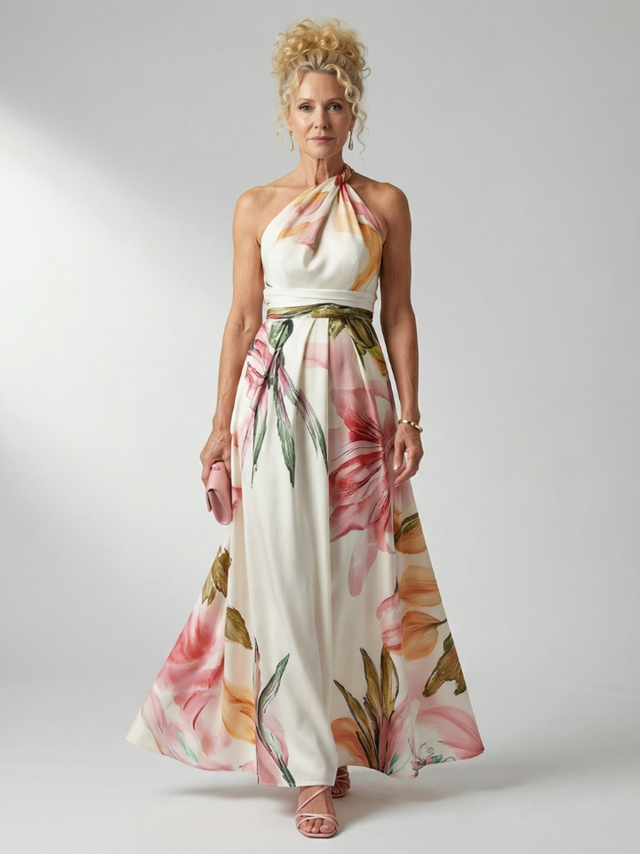 Amiel™ Light Floral Maxi Dress