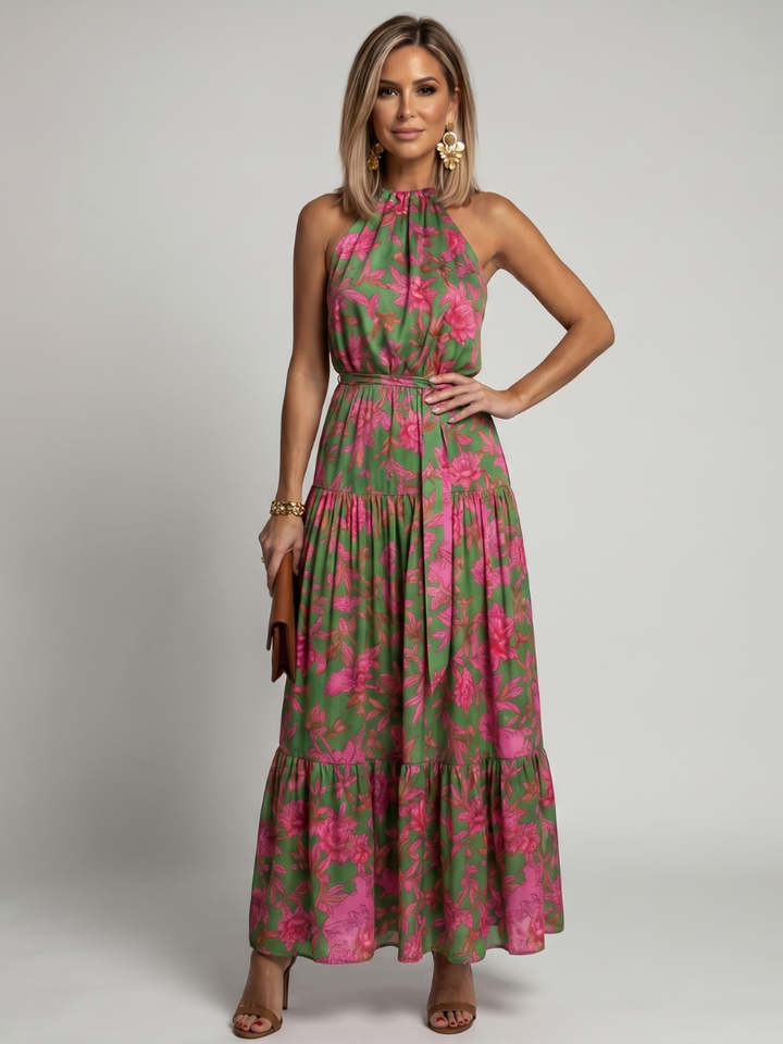 Rowen™ Draped Halter Midi Dress
