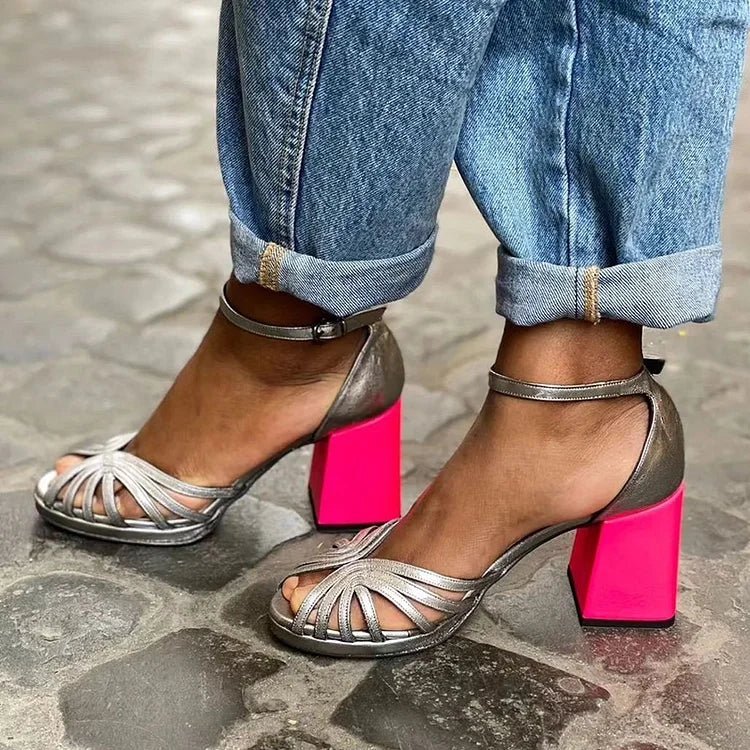 Bicolored All Day Comfort Heels