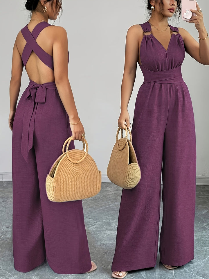 Emily | Elegant Linen and Cotton Jumpsuit