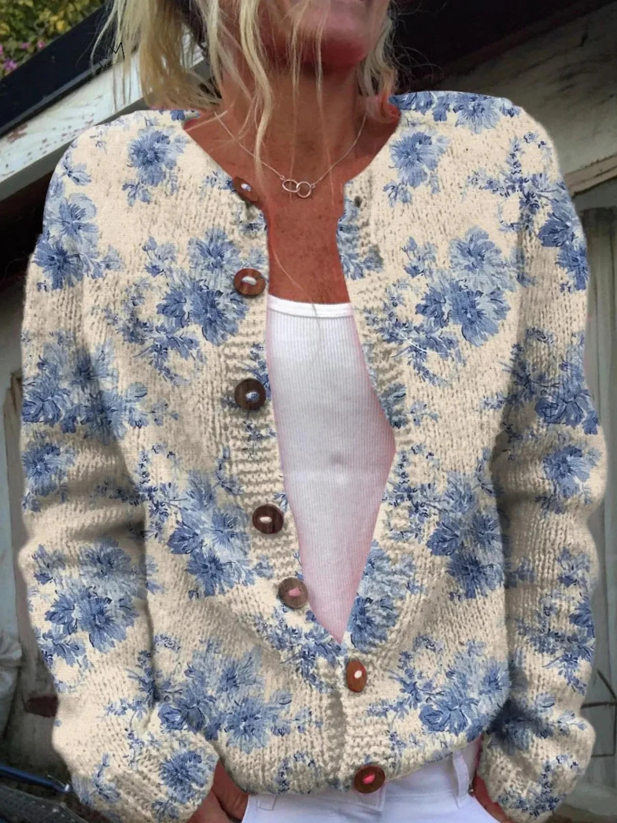 Vintage Knit Cardigan Sweater
