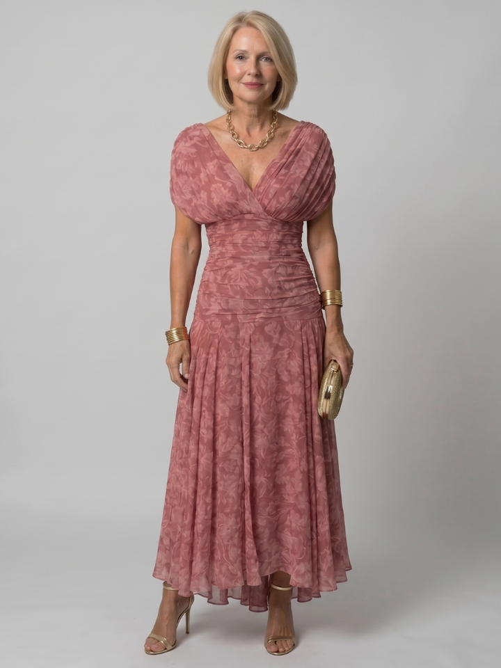 Calen™ Off Shoulder Flow Midi Dress