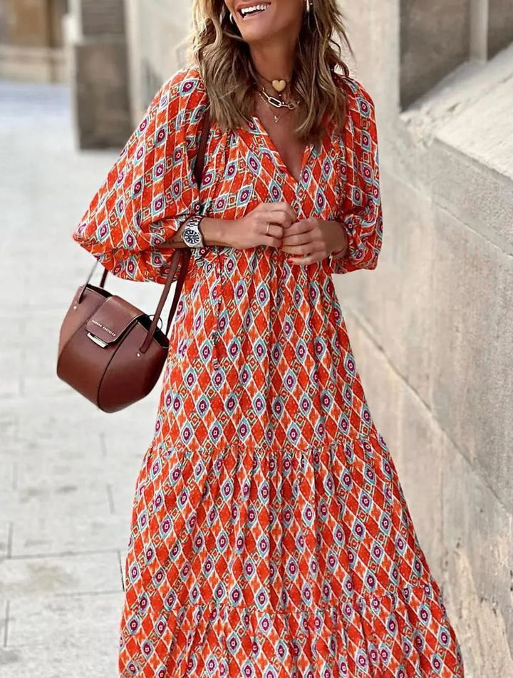 Nina  | Floral Boho Maxi Dress