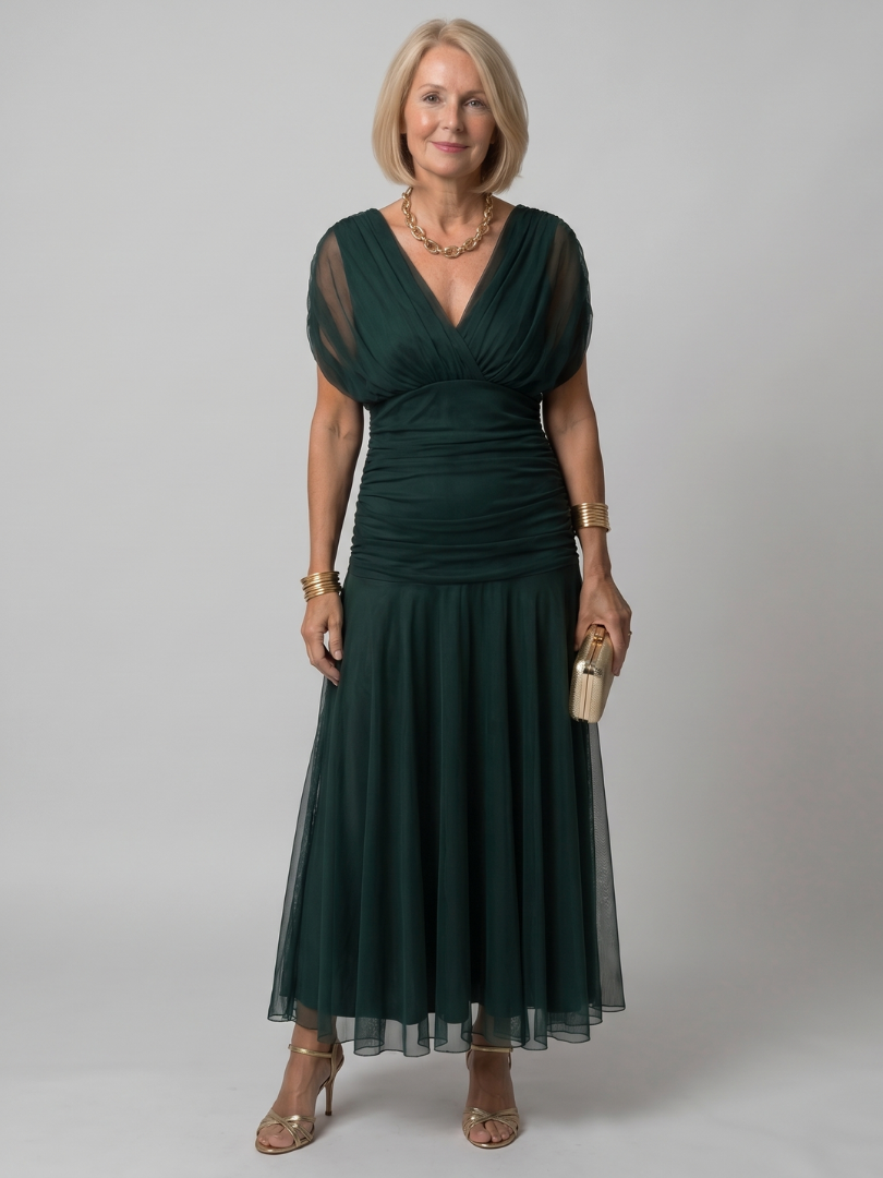 Calen™ Off Shoulder Flow Midi Dress