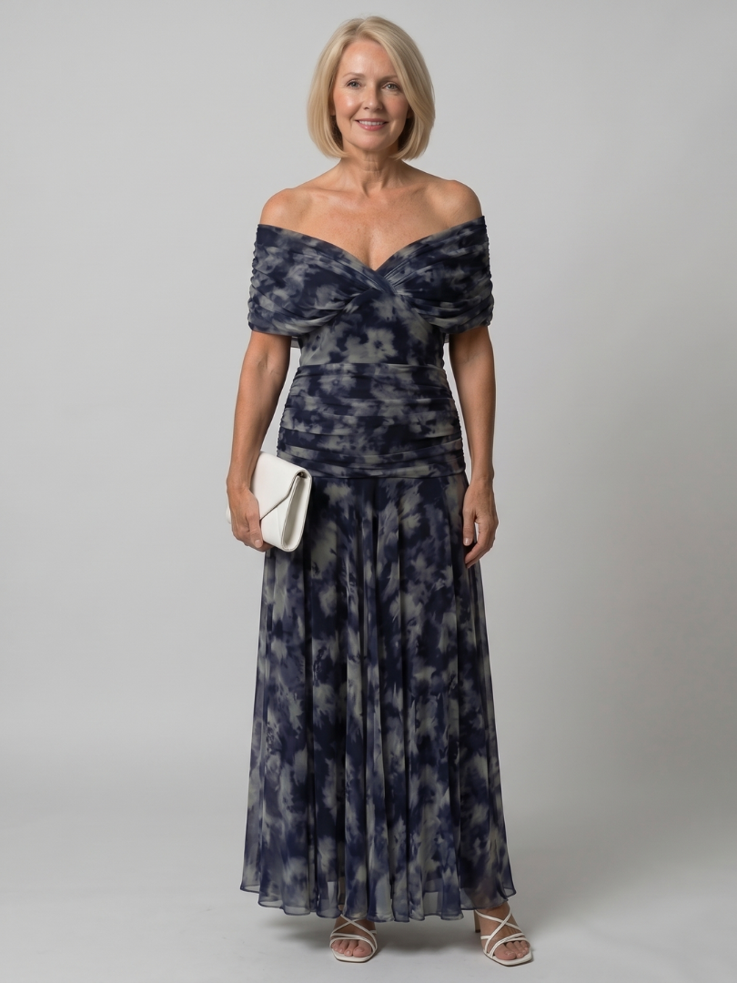 Calen™ Off Shoulder Flow Midi Dress