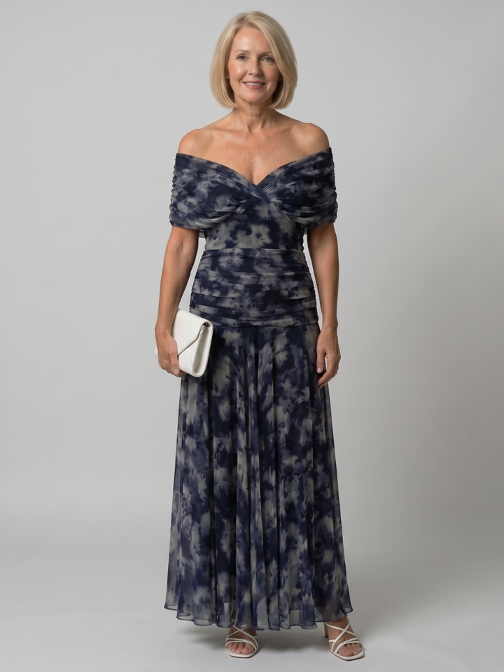 Calen™ Off Shoulder Flow Midi Dress