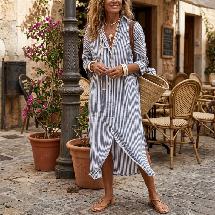 Willow - Elegant Striped Summer Dress
