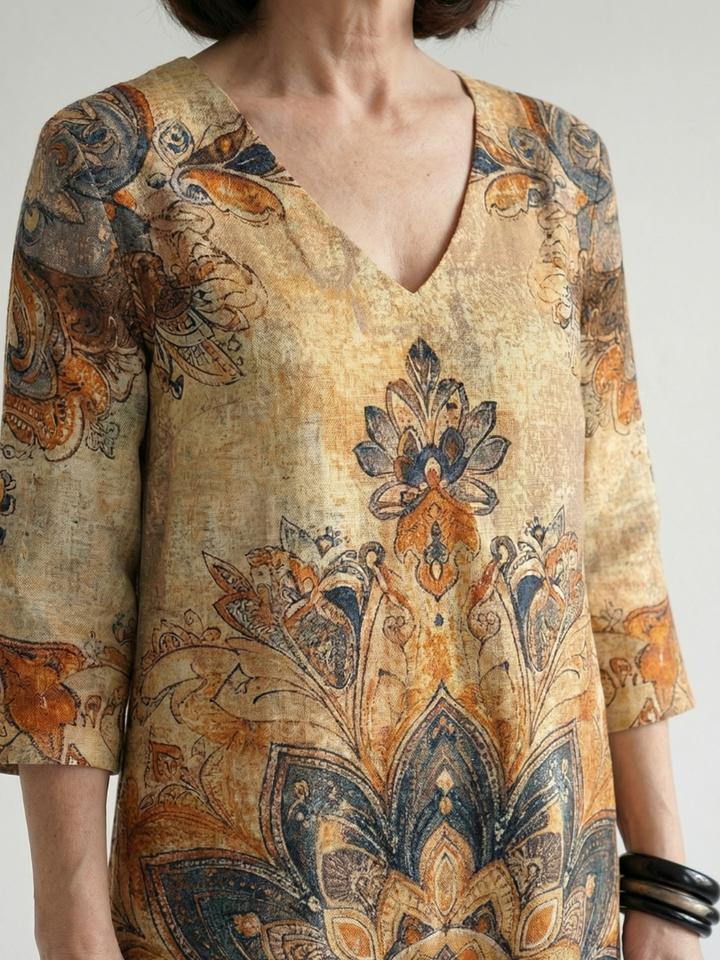 Damon | Gentle Floral Midi Dress
