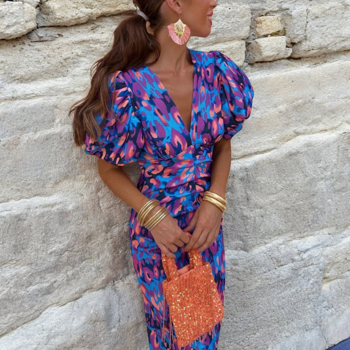 Aria | Women's Wedding Guest Printed Dress