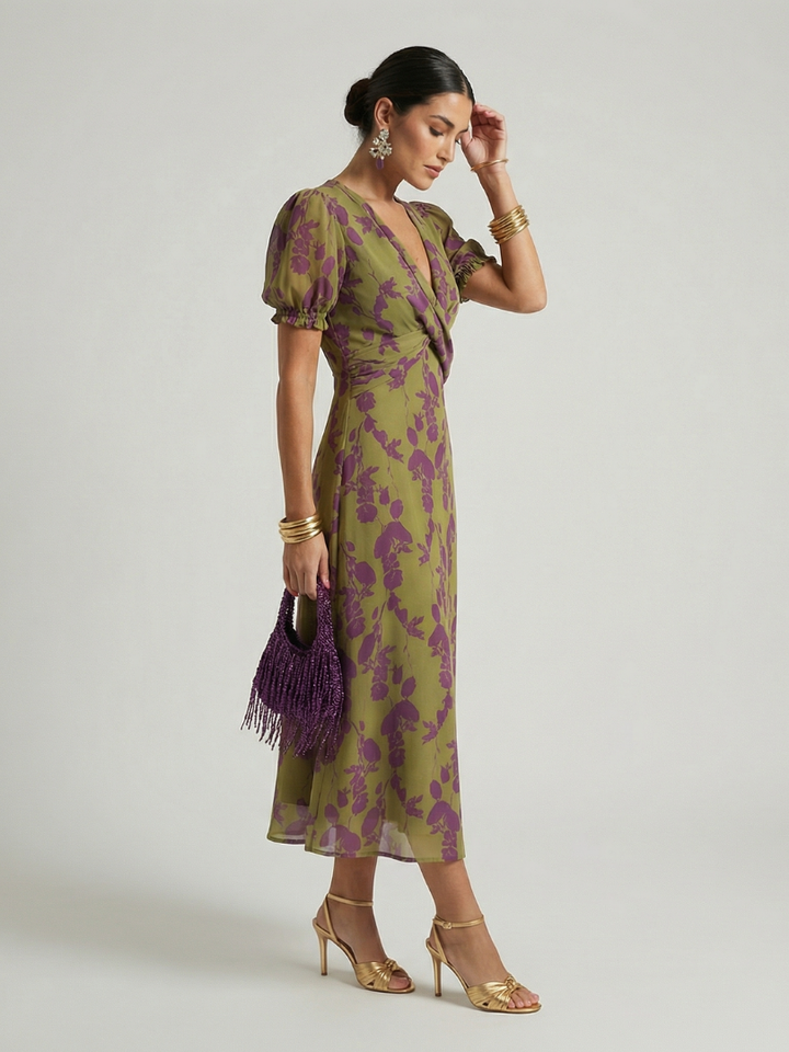 Virel™ Relaxed Floral Midi Dress