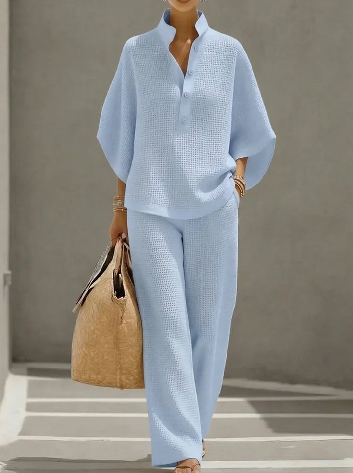 Pippa™ | Textured Waffle Two-Piece Set