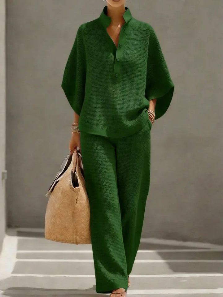 Pippa™ | Textured Waffle Two-Piece Set