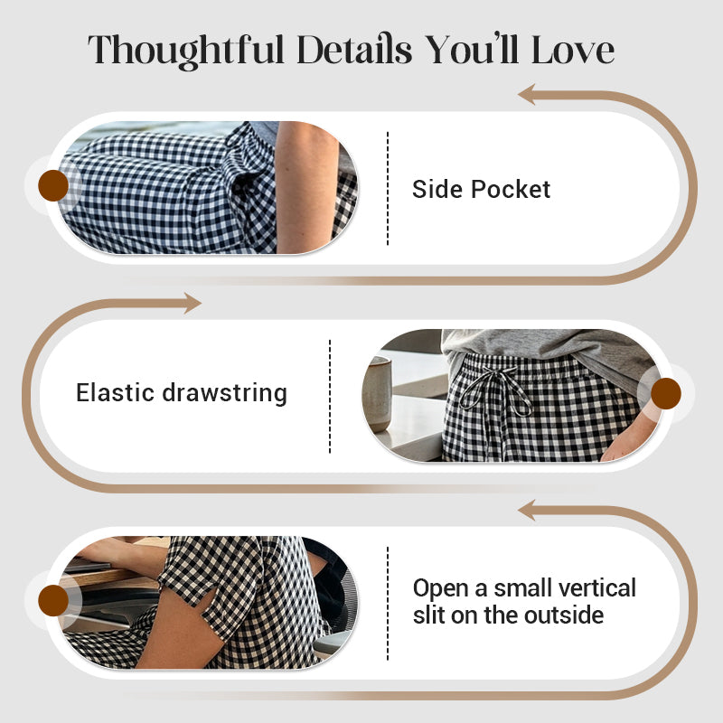 Jessy | Relaxed Summer Plaid Capri Pants