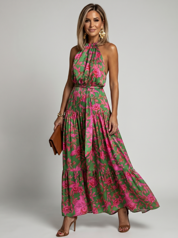 Rowen™ Draped Halter Midi Dress