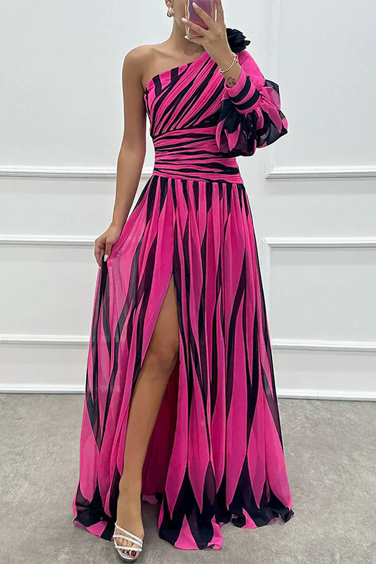 Shiloh | Elegant Striped Maxi Dress