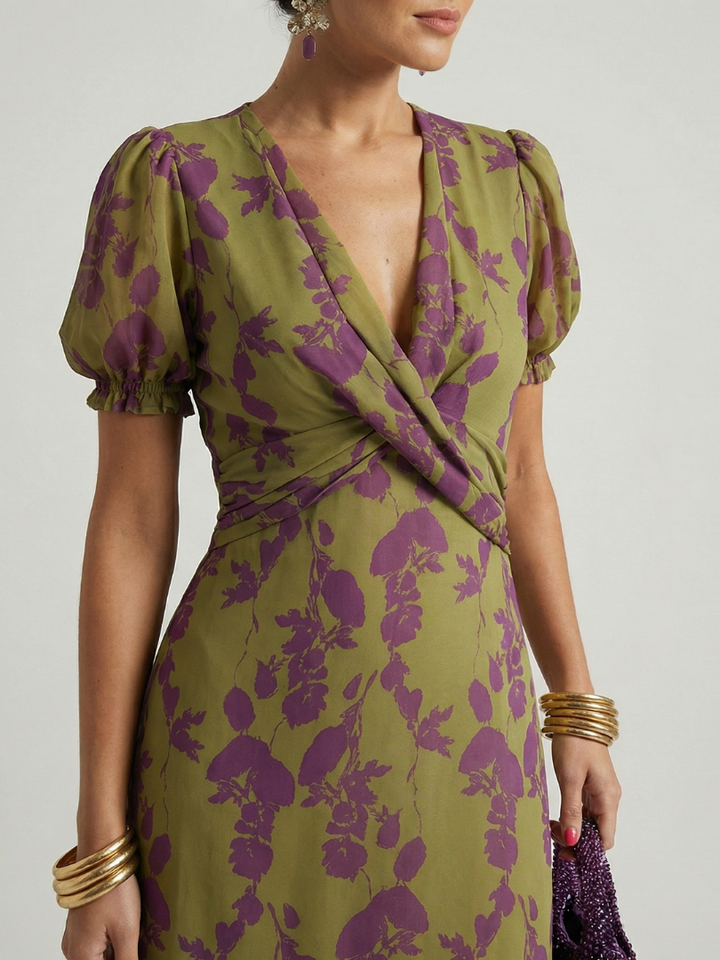 Virel™ Relaxed Floral Midi Dress