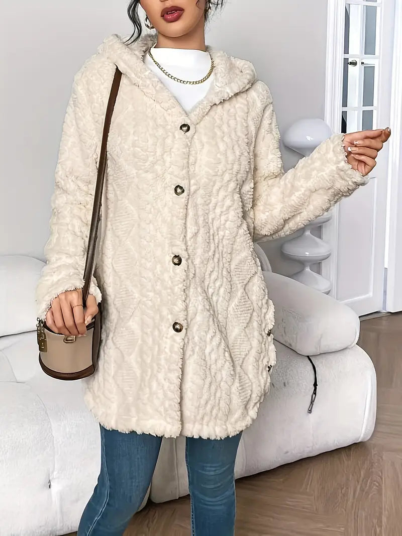 Adriana | Plush Hooded Cardigan