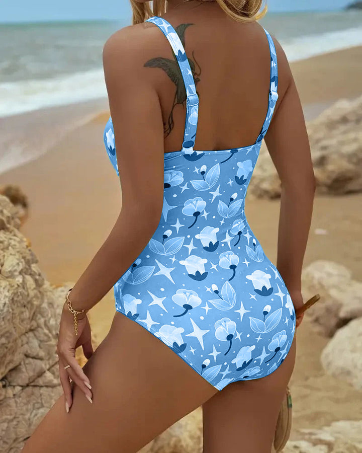 Clara™ | One Piece Printed Tankini