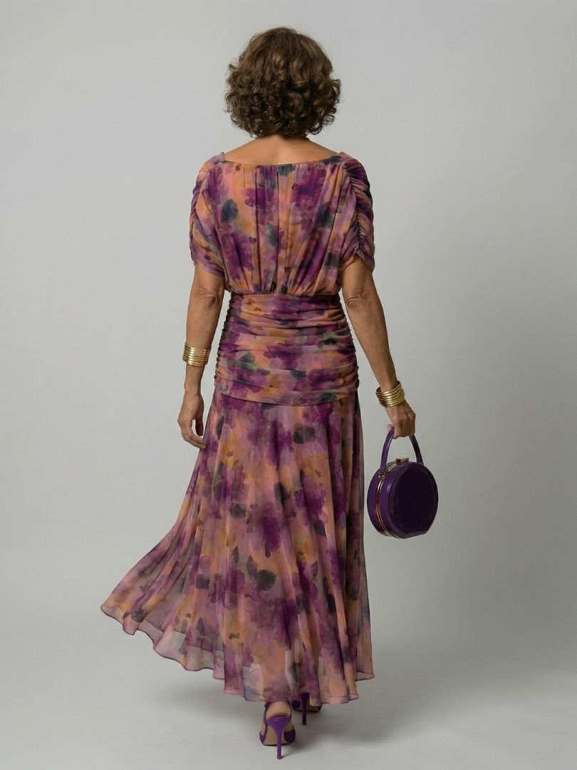 Calen | Off Shoulder Flow Midi Dresses