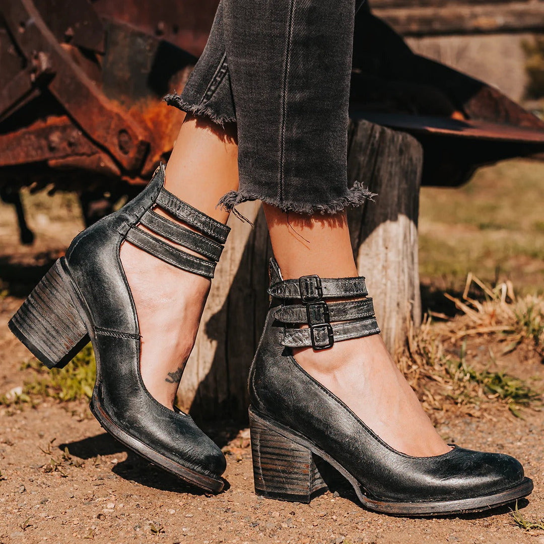 Dorothy | Buckle Strap Block Heel