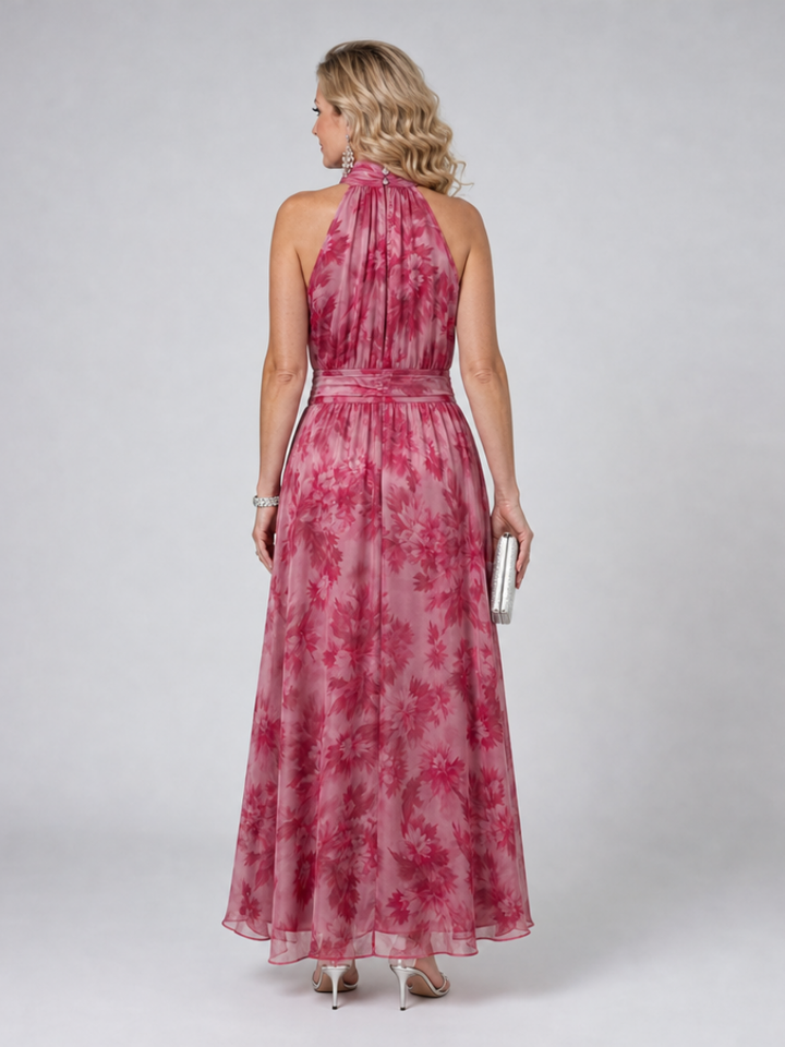 Avien™ Soft Halter Neck Midi Dress