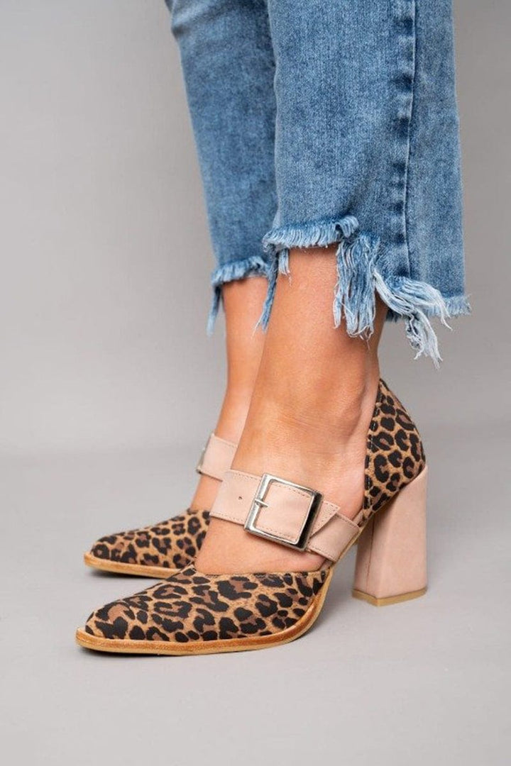 Barbara | Bold Leopard Print Block Heels