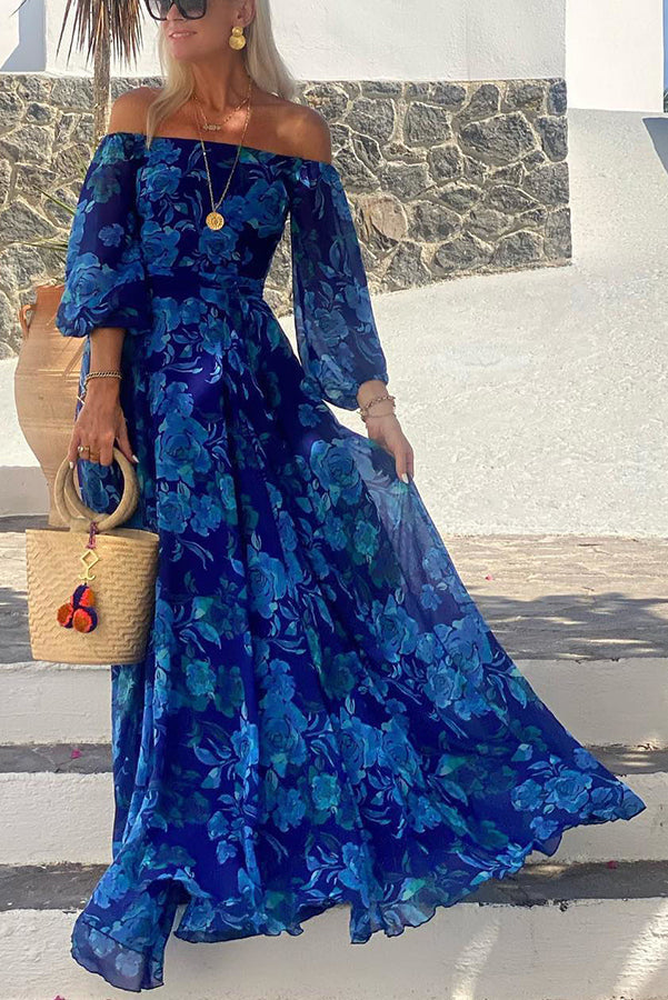 Francesca | Long dress with floral print