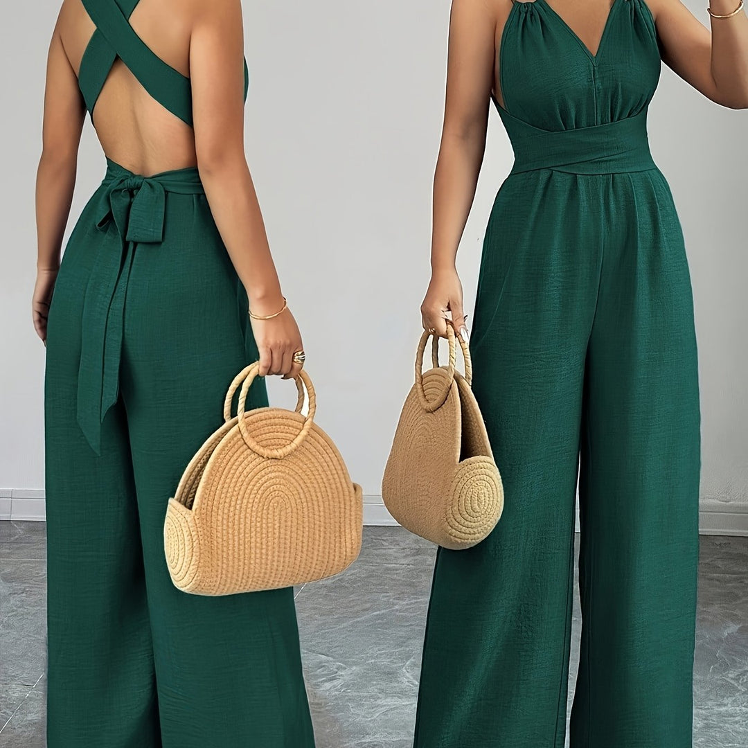 Emily | Elegant Linen and Cotton Jumpsuit