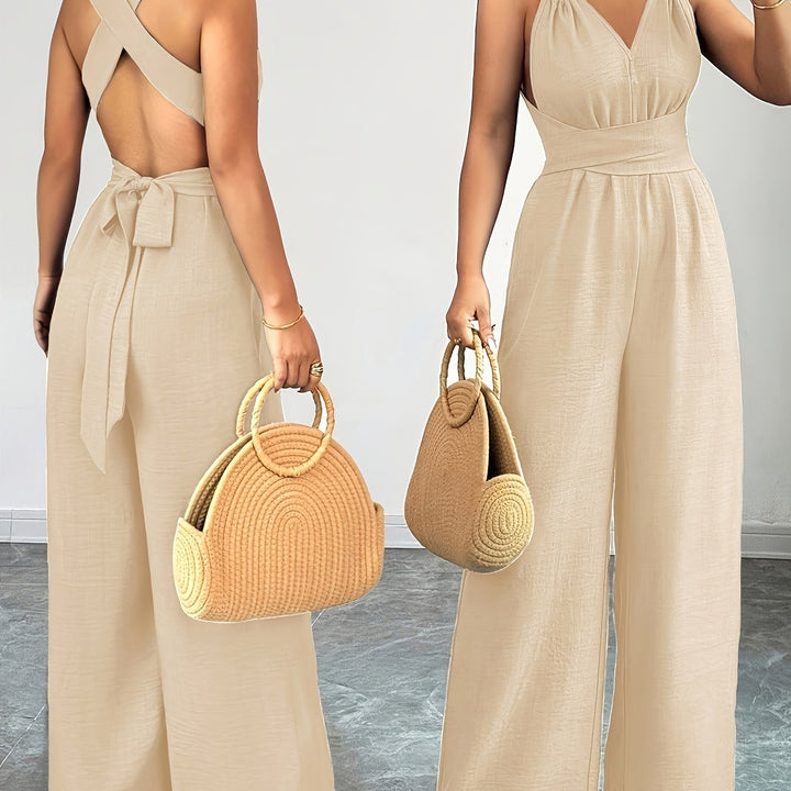 Emily | Elegant Linen and Cotton Jumpsuit