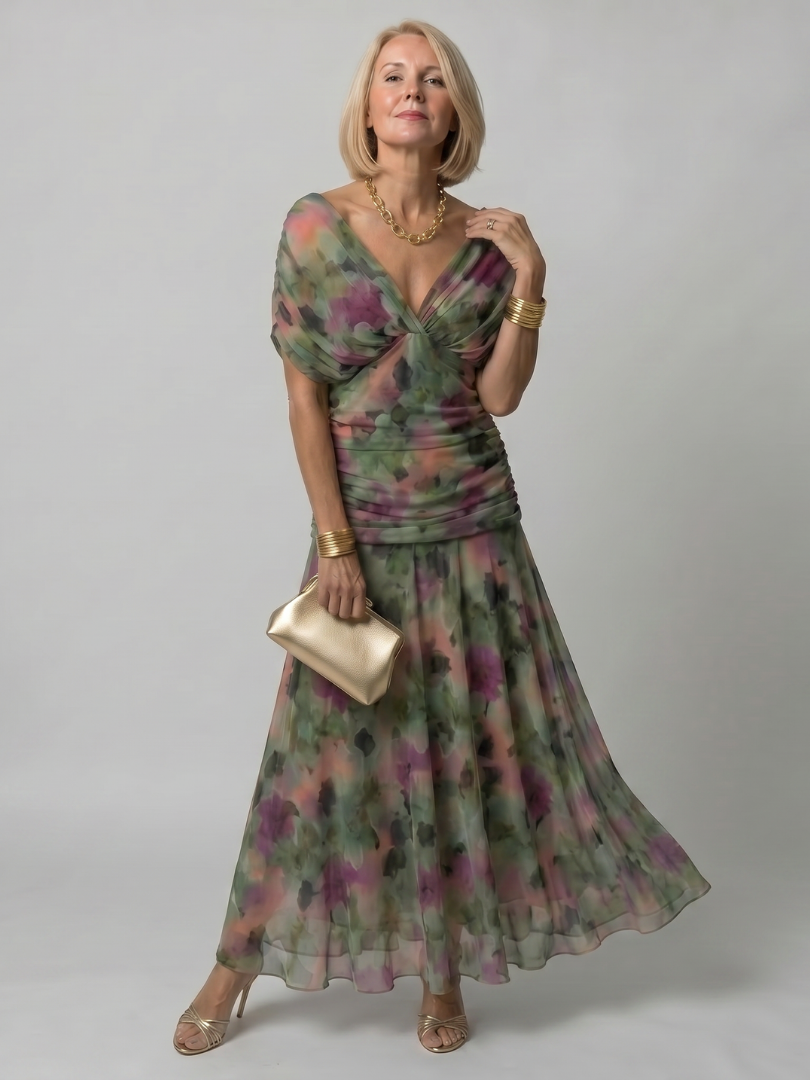 Calen™ Off Shoulder Flow Midi Dress