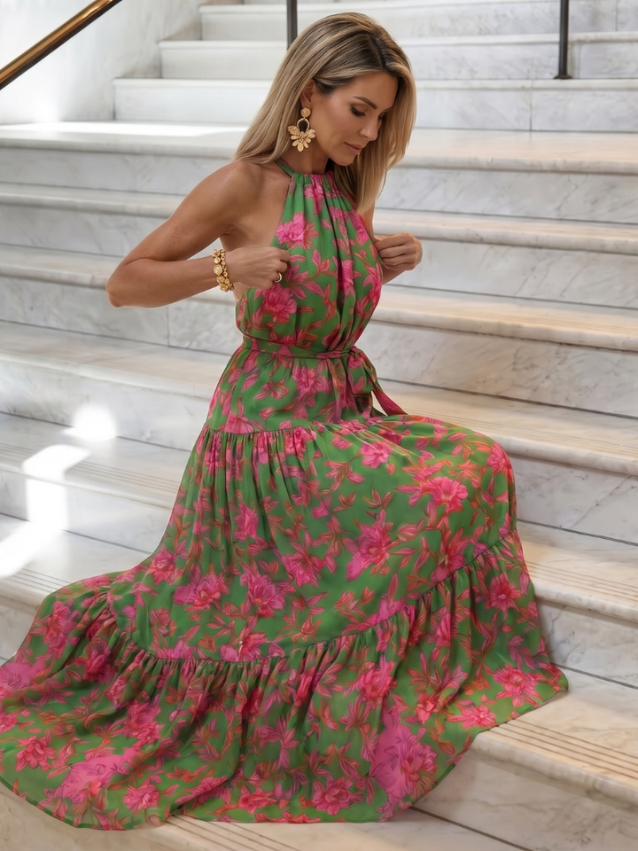 Rowen™ Draped Halter Midi Dress