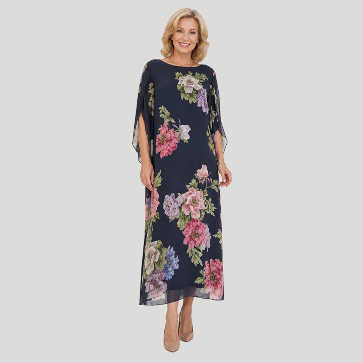 Elowen™ | Midnight Bloom Maxi Dress