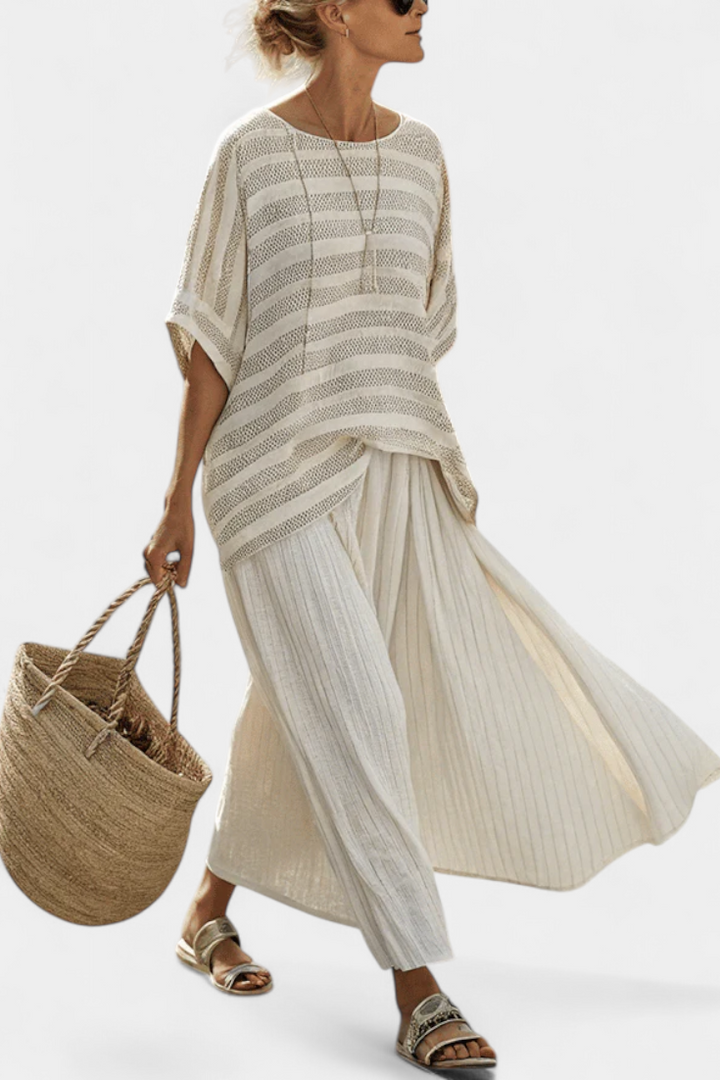 Graziella - Bamboo Linen Trouser Set