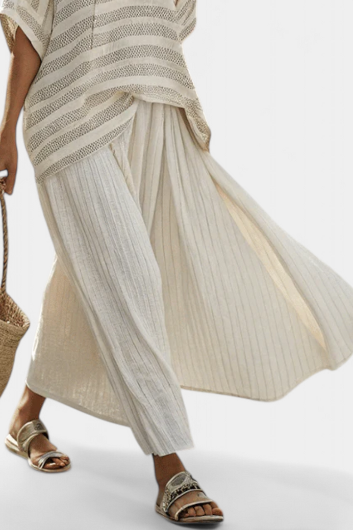 Graziella - Bamboo Linen Trouser Set
