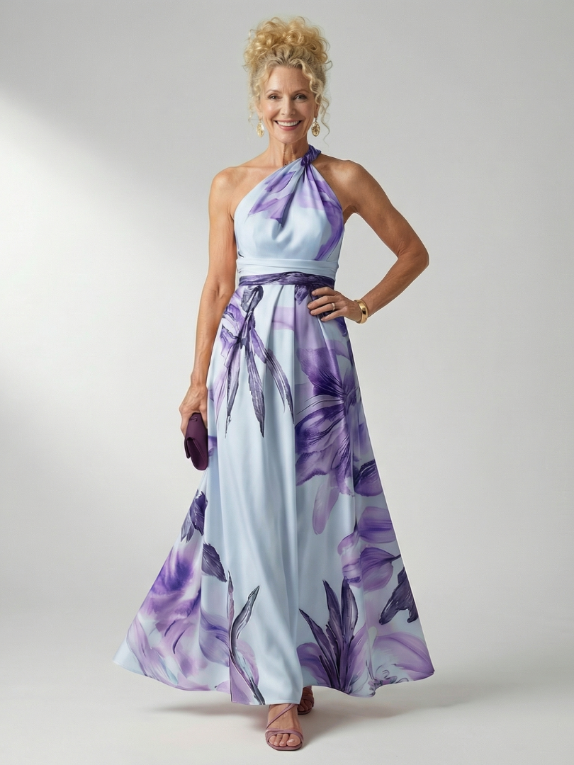 Amiel™ Light Floral Maxi Dress