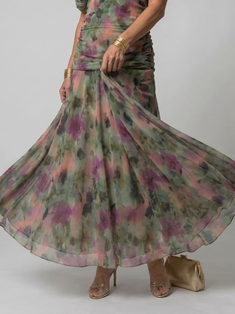 Calen™ Off Shoulder Flow Midi Dress