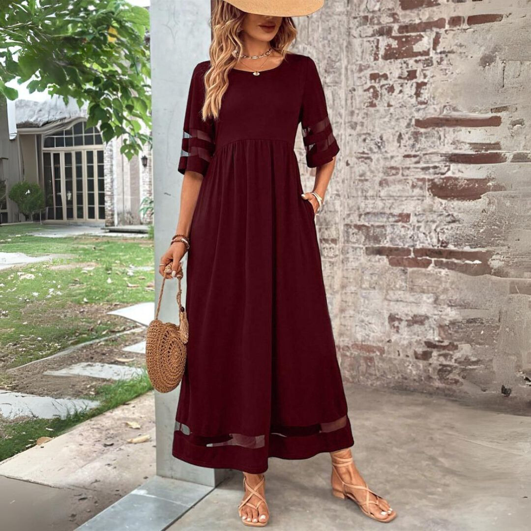 Aubrey™ | Flattering Tummy-Smoothing Midi Dress